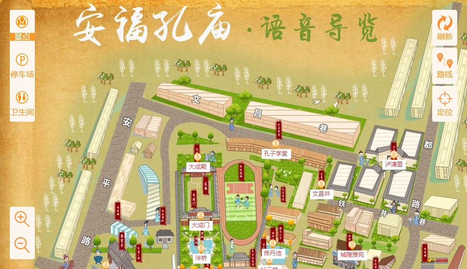 郊区手绘地图：智慧景区智能化服务的延伸